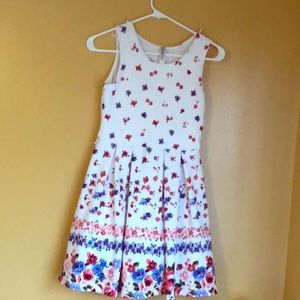 White/floral skater skirt dress by Beautees brand